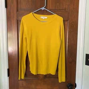 Loft yellow knit sweater